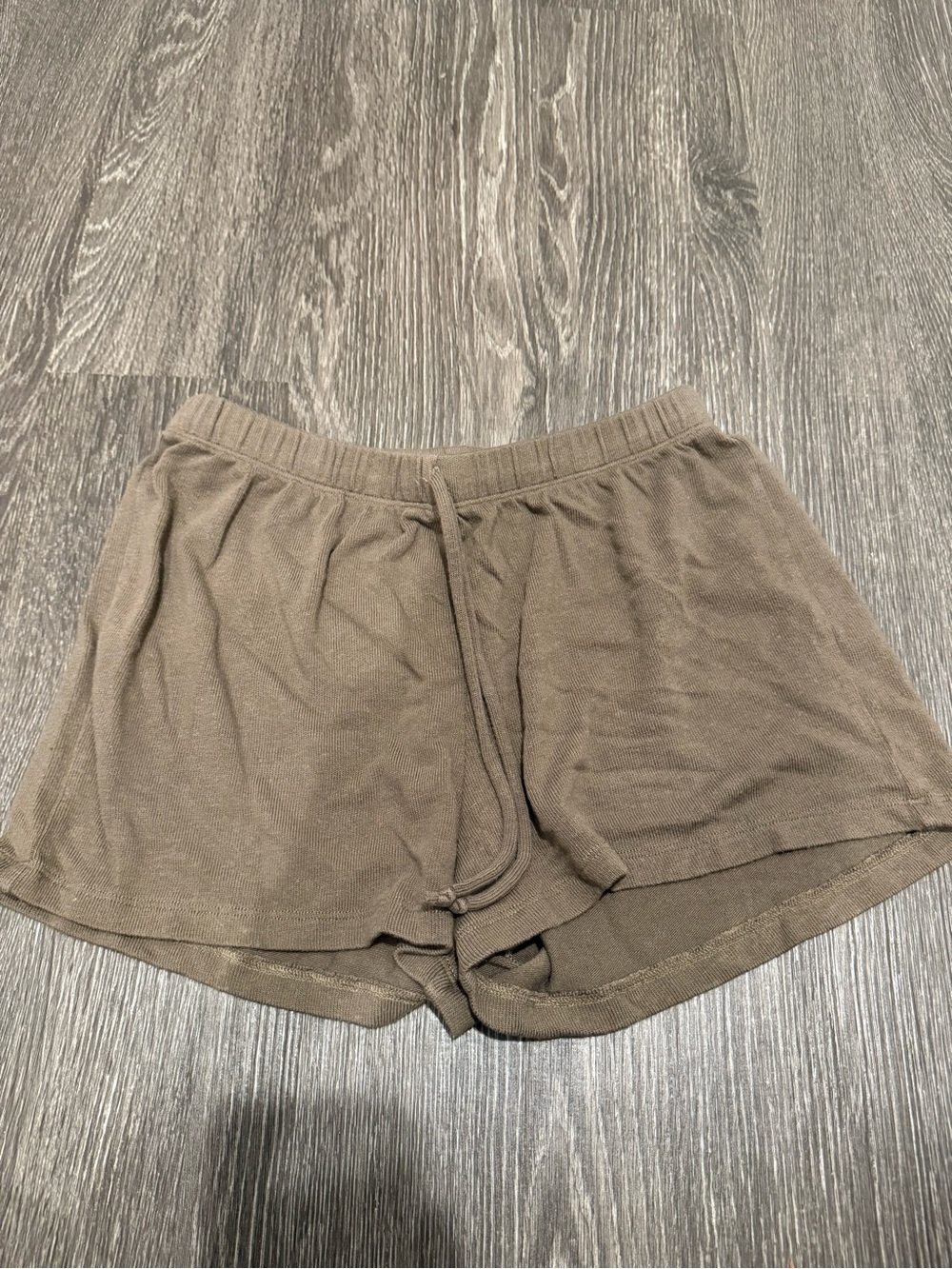 Reformation Knit Drawstring Lounge Shorts - Brown